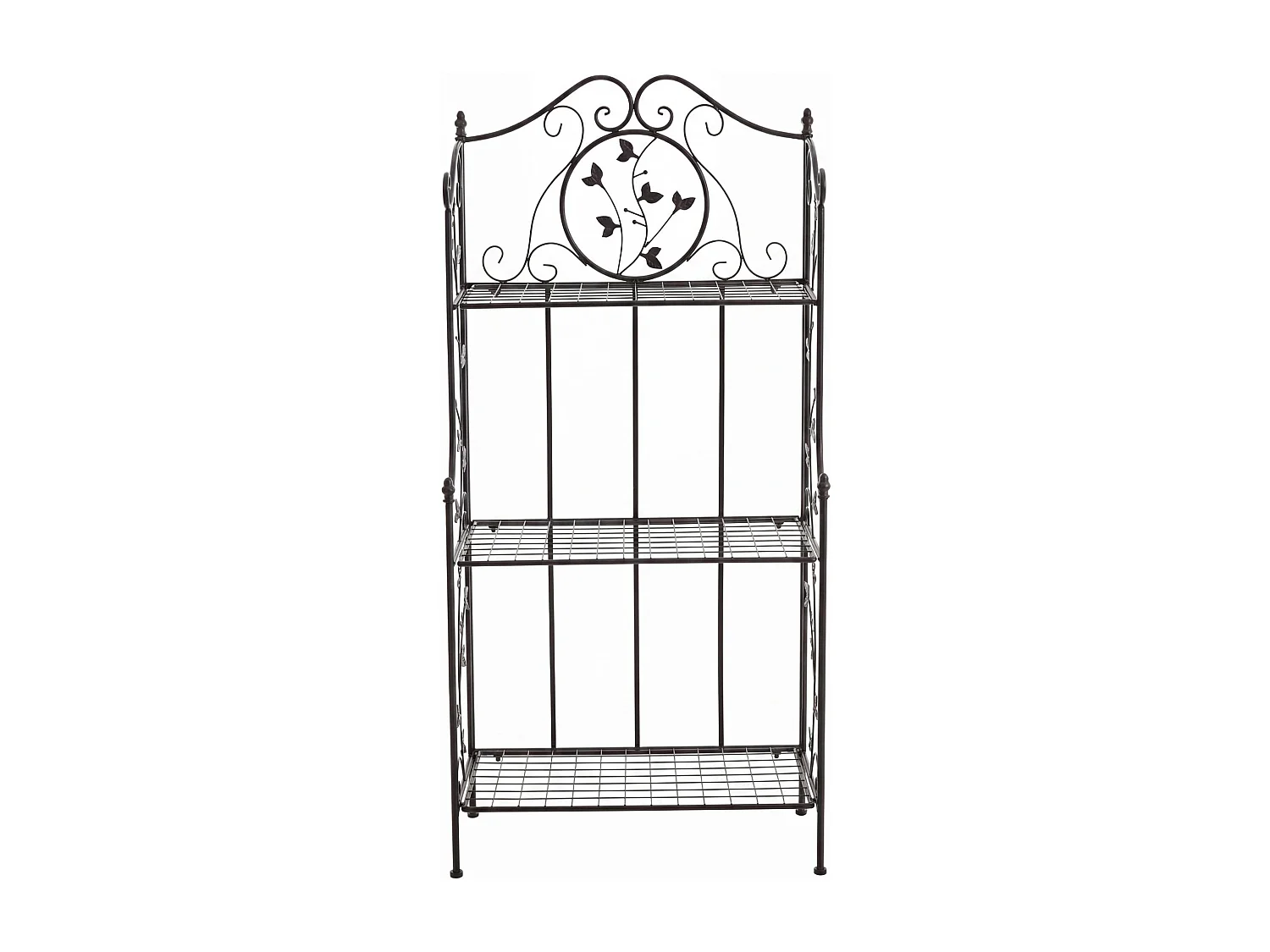 Étagères sur pied - Métal - 58 x 33 x 118cm - Noir - Reus