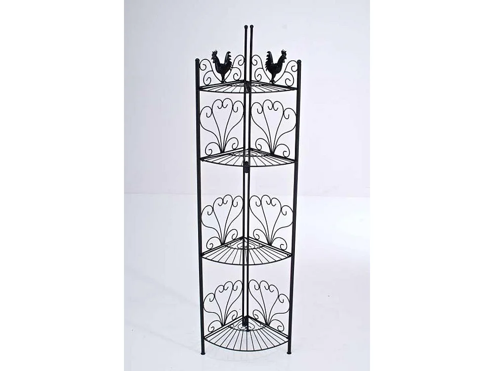 Staande plank - Metalen - 41 x 41 x 151cm - zwart - Marie