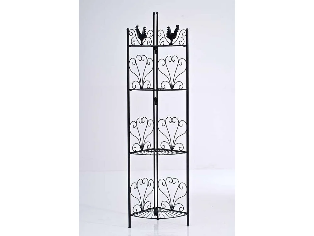 Staande plank - Metalen - 41 x 41 x 151cm - zwart - Marie