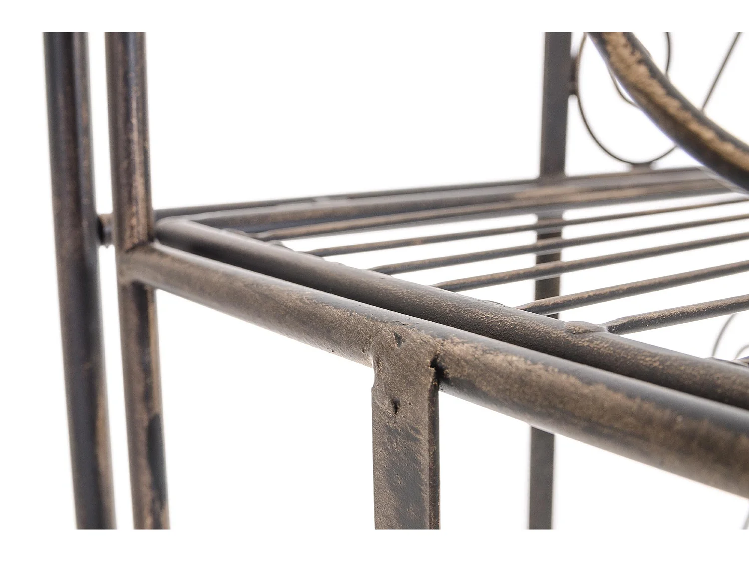 Étagères sur pied - Métal - 74.5 x 34.5 x 173cm - Bronze - Ciara