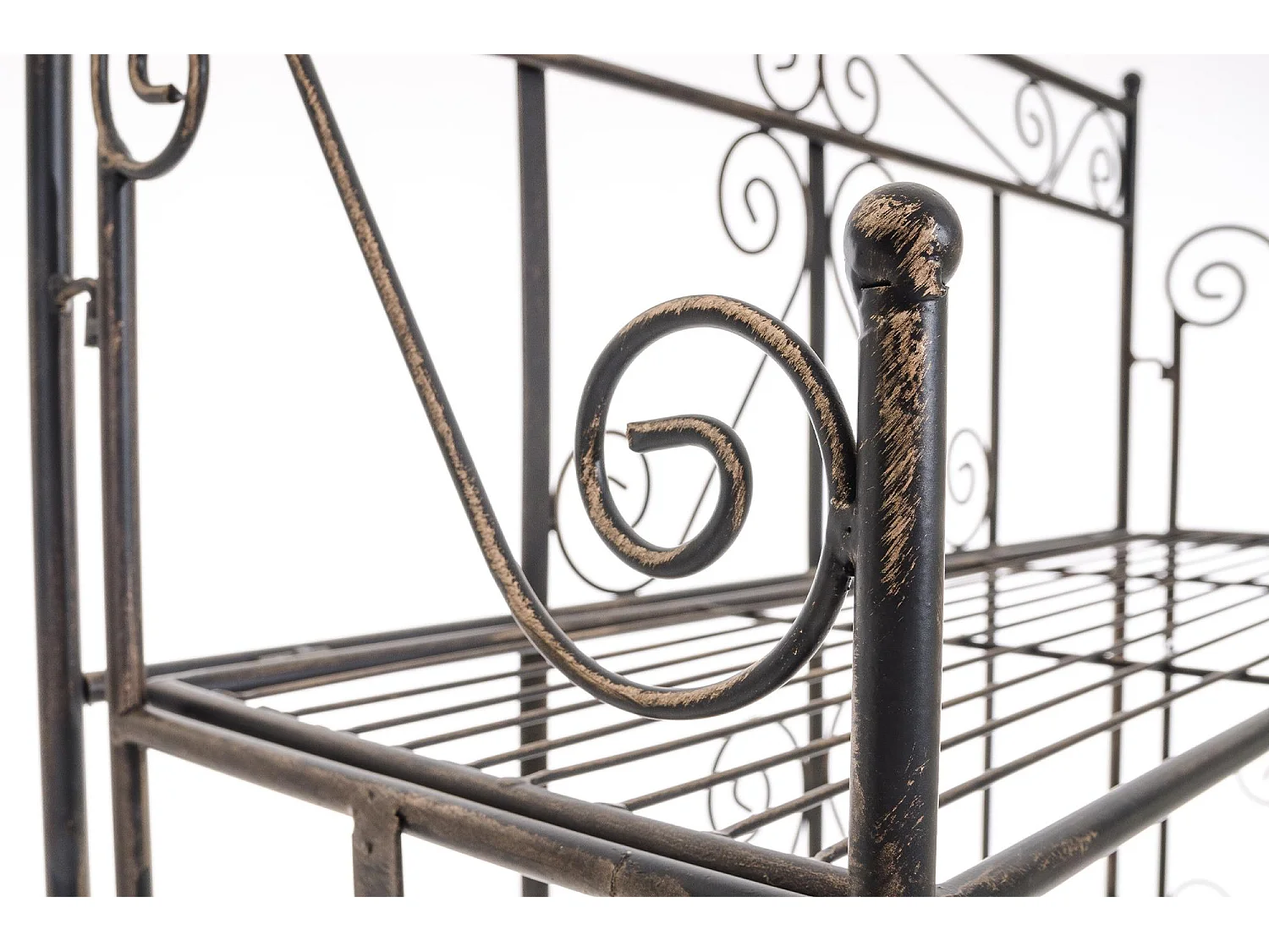 Étagères sur pied - Métal - 74.5 x 34.5 x 173cm - Bronze - Ciara