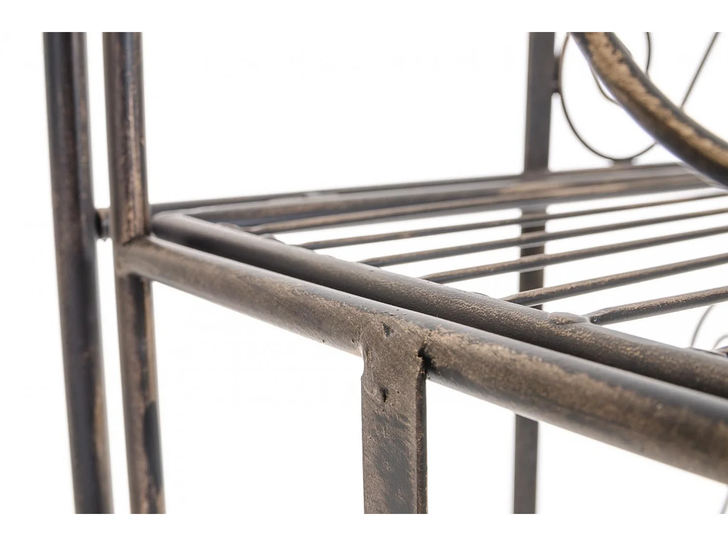 Étagères sur pied - Métal - 74.5 x 34.5 x 173cm - Bronze - Ciara