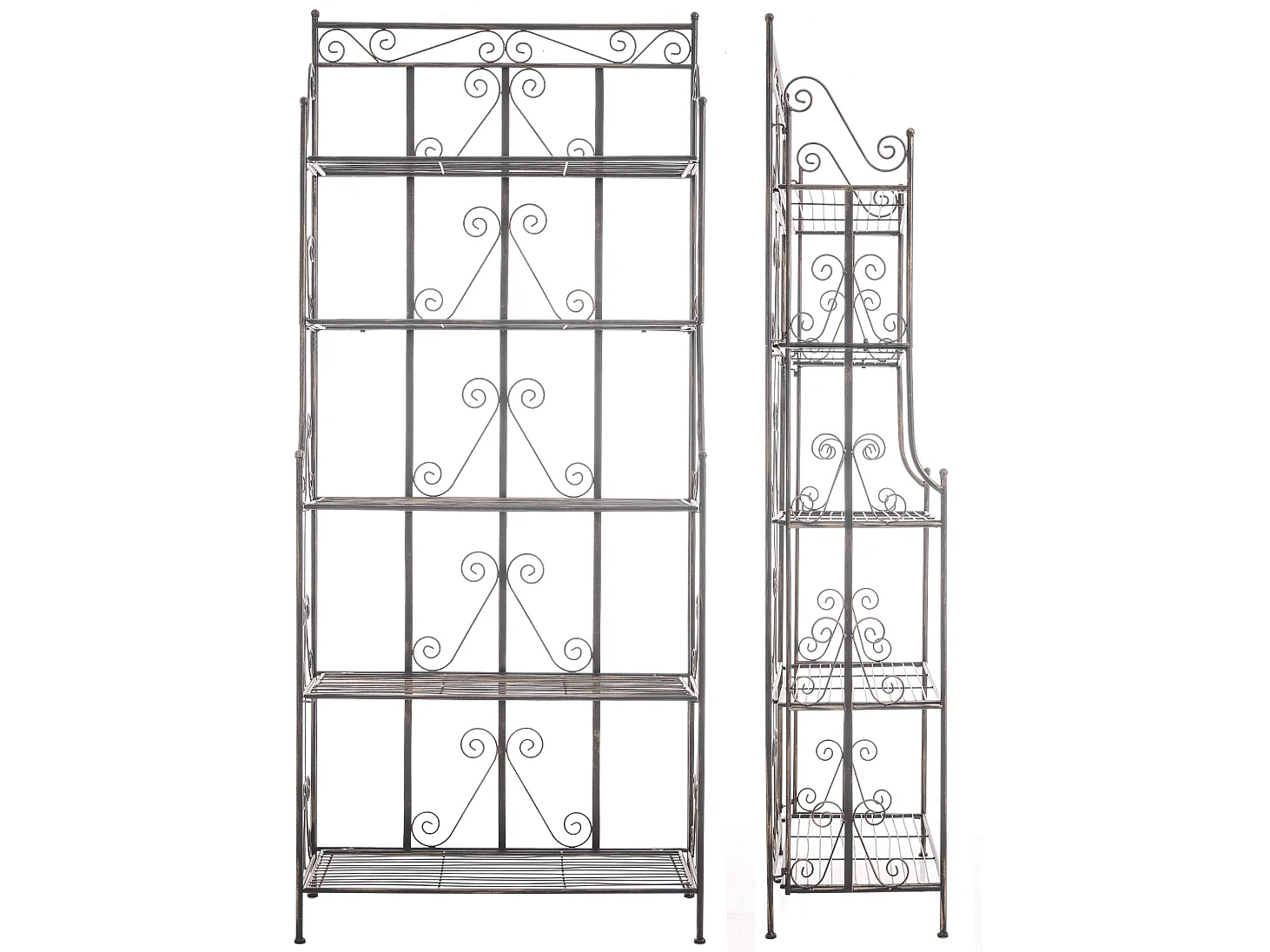 Staande plank - Metaal - 74.5 x 34.5 x 173cm - bronzen - Ciara