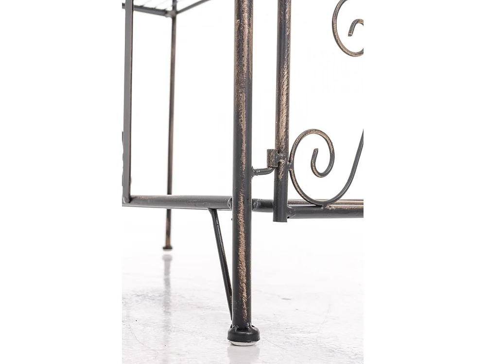 Étagères sur pied - Métal - 74.5 x 34.5 x 173cm - Bronze - Ciara