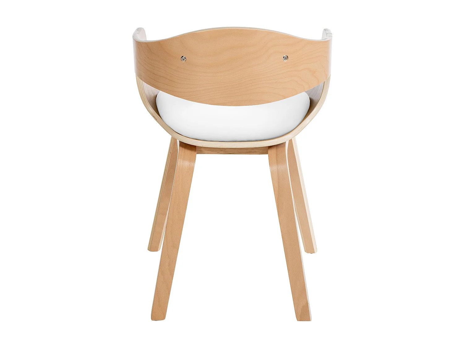 Set van 2  Stoel met armleuningen - Kunstleer - natura/wit - Kingston