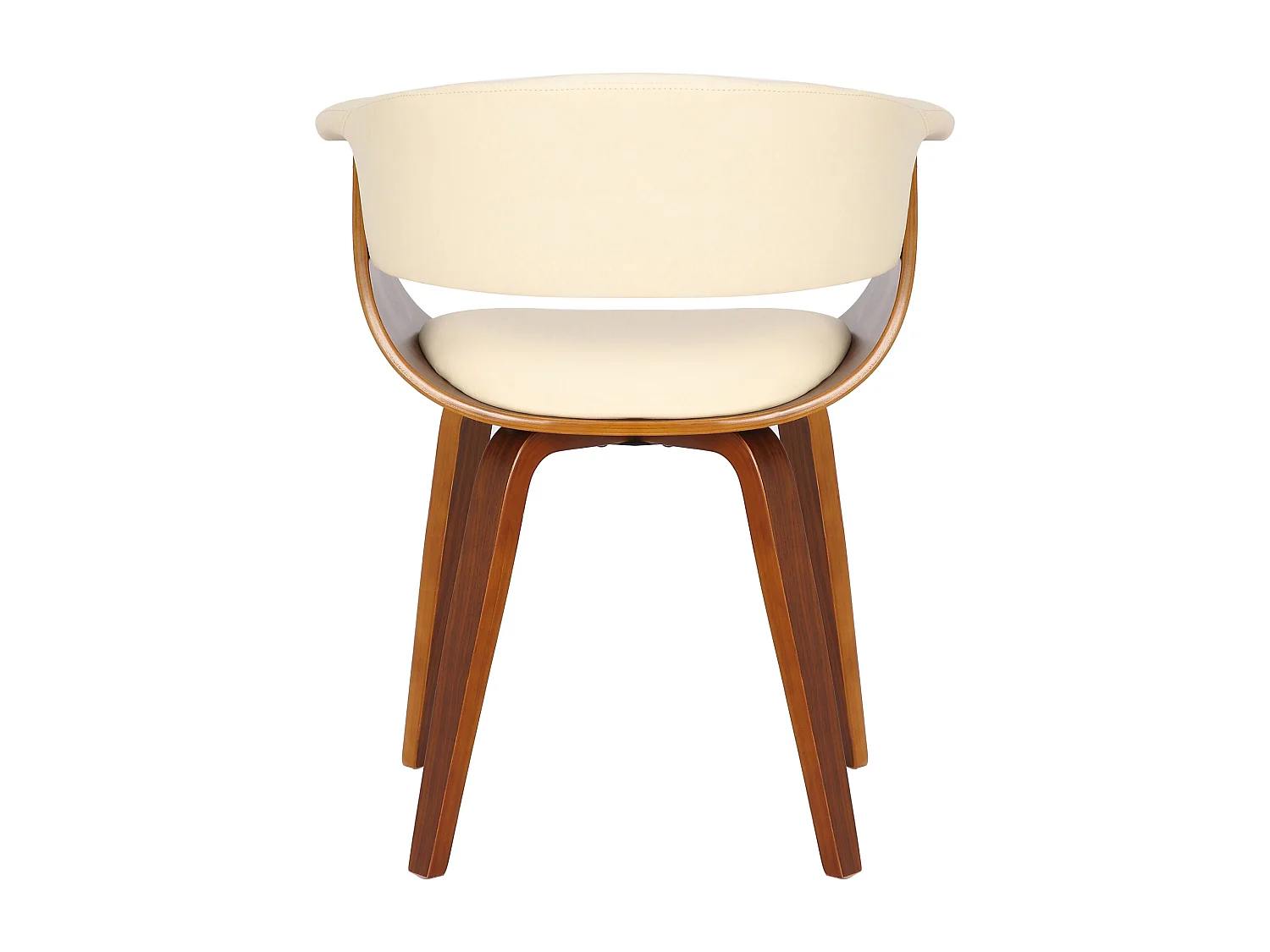 chaise salle à manger - Similicuir - Crème - Bruce