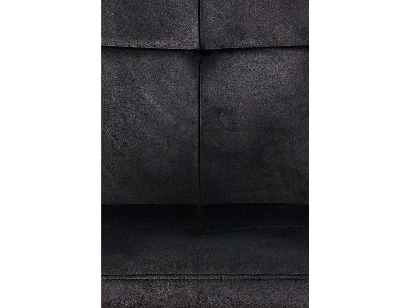 Lot de 4  chaises avec accoudoirs - Velours - Noir - Emia