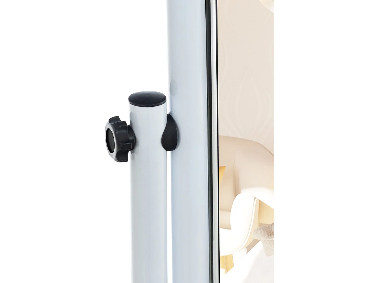 Miroir sur pieds - Métal - Blanc - Medusa