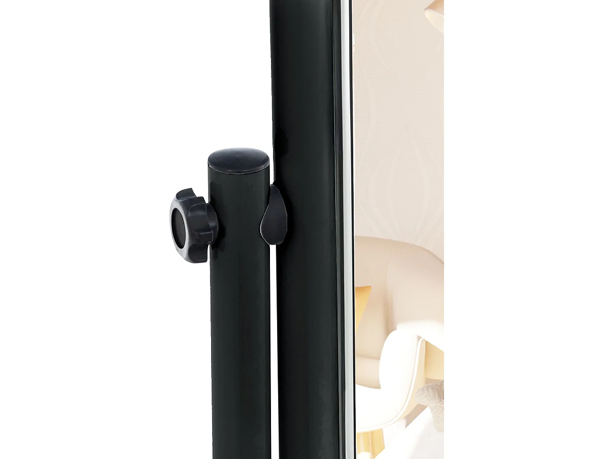 Specchio da terra - Metallo - nero - Medusa