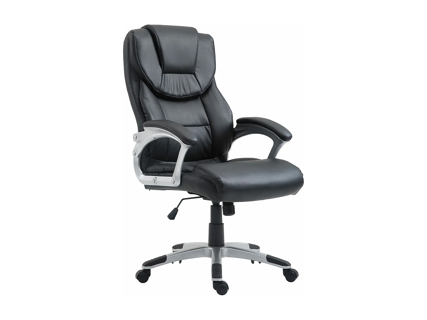 Chaise de bureau - Similicuir & Nature - Noir - Texas V2