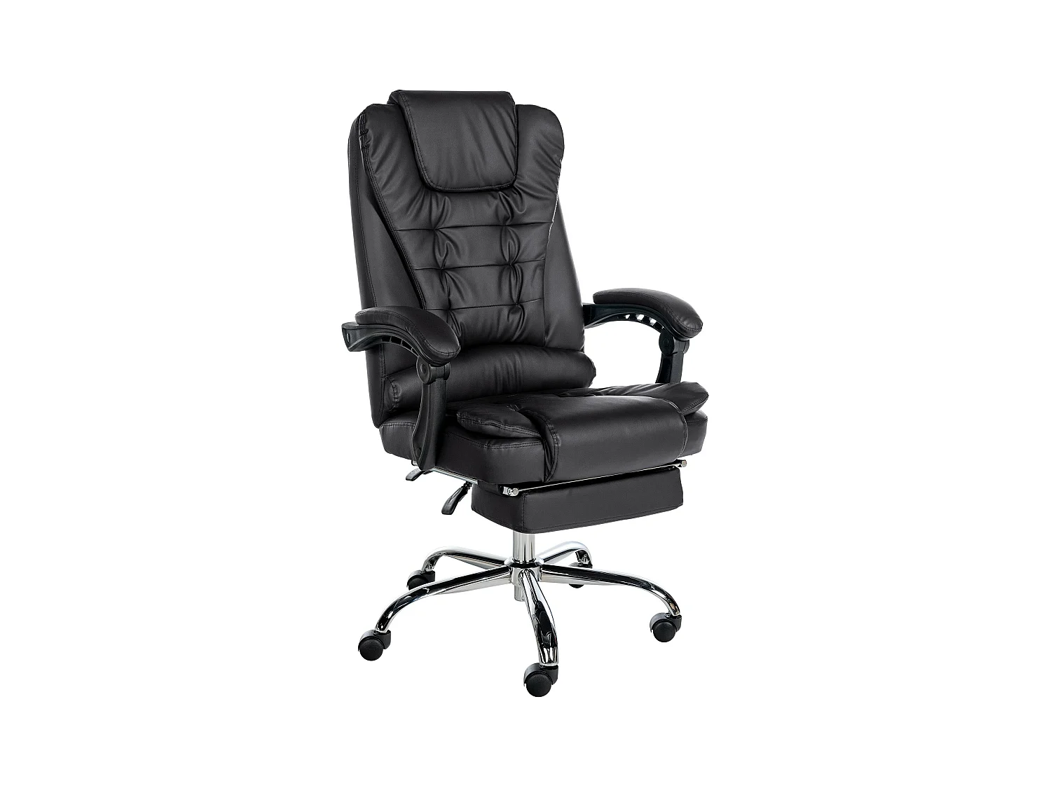 Chaise de bureau - Similicuir - Noir - Oxygen