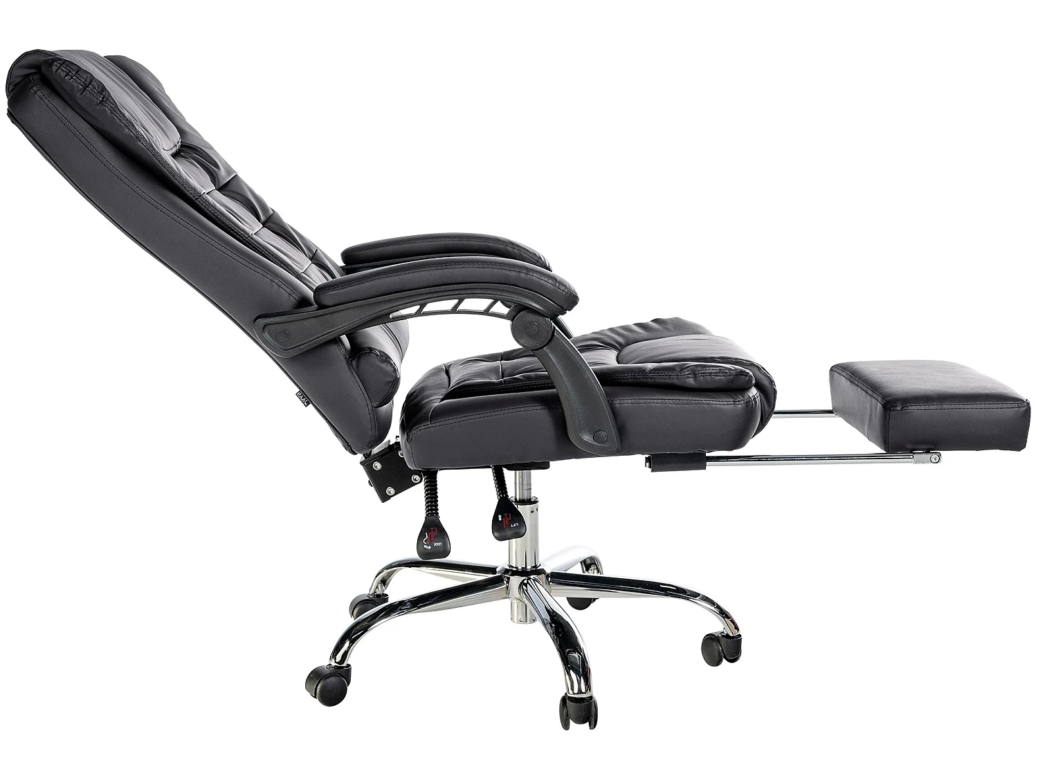 Chaise de bureau - Similicuir - Noir - Oxygen