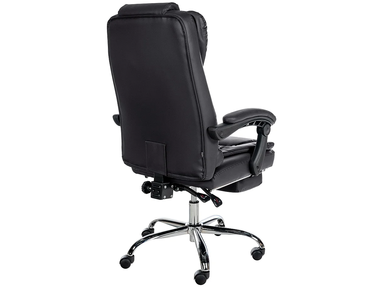 Chaise de bureau - Similicuir - Noir - Oxygen
