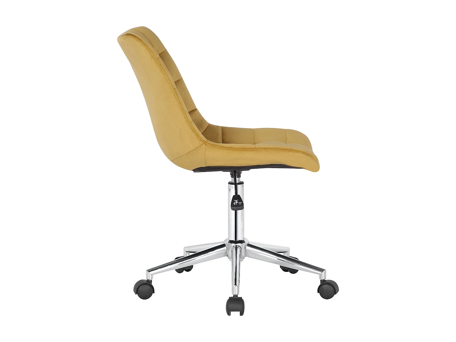 Bureaustoel - Fluweel - geel - Medford