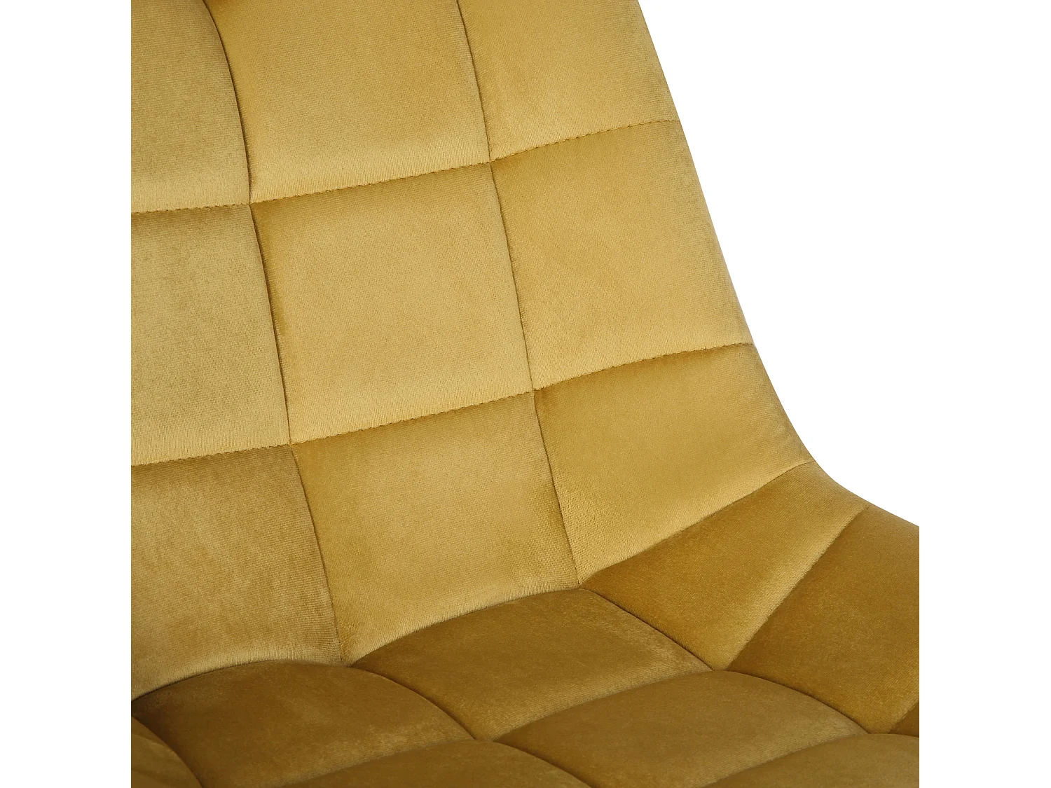 Bureaustoel - Fluweel - geel - Medford