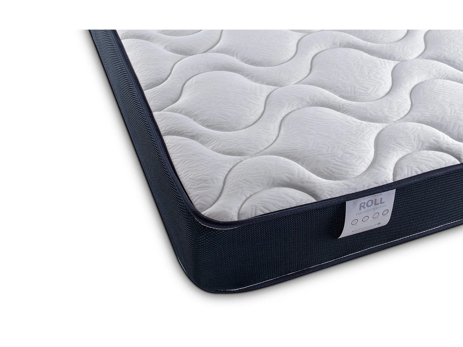 Colchón viscoelástico reversible  90x190 cm ViscoRoll - Altura +/- 20 cm - Firmeza Media/Alta - Doble cara - Viscoelástica de alta densidad - Núcleo Espuma HR