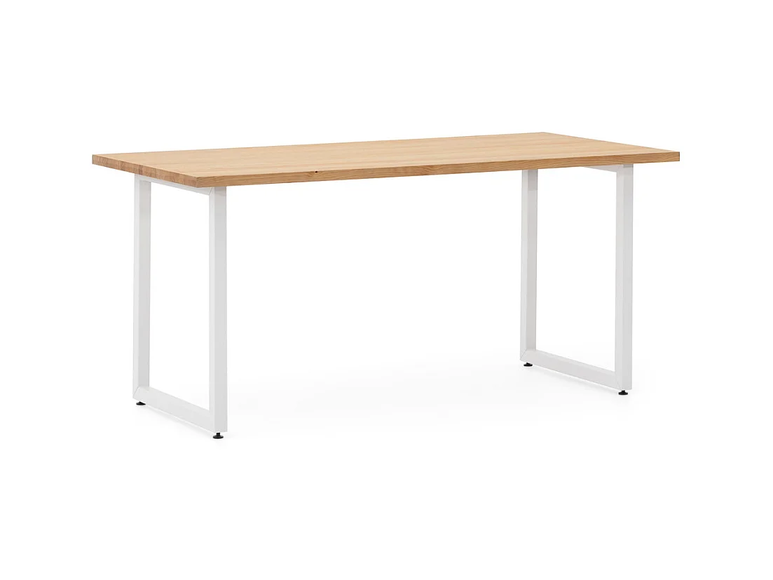 Table Salle a Manger iCub Strong ECO 80x140x75 cm Blanc – Naturel
