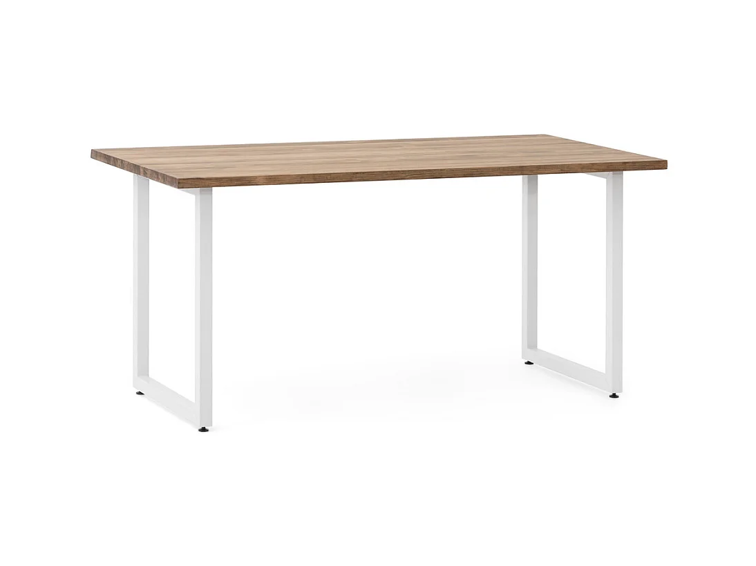 Table Salle a Manger iCub Strong ECO 80x120x73 cm Blanc Effect-Vintage