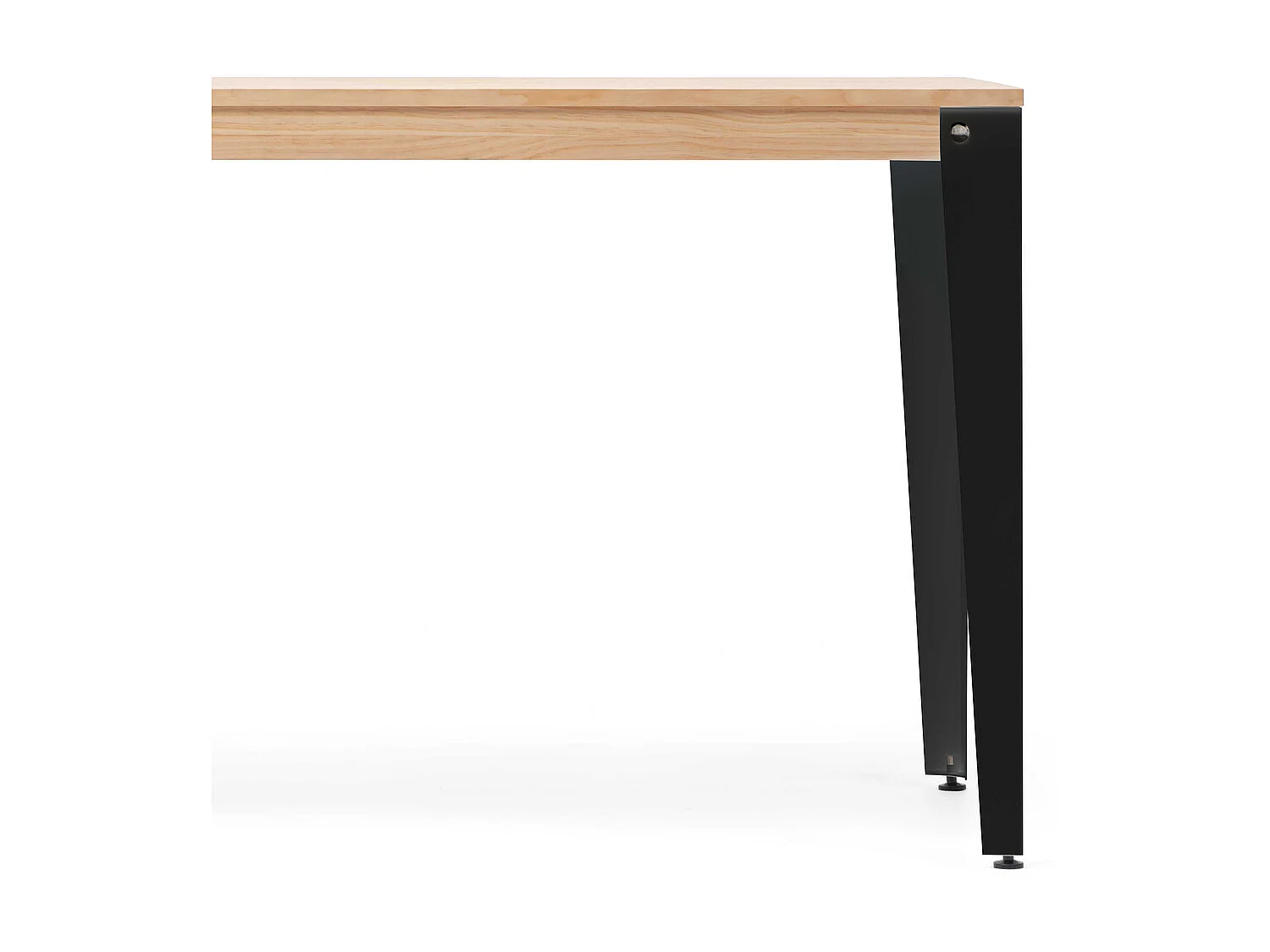 Mesa de Jantar Lunds 90x180x75cm Preto - Natural – estilo nordico