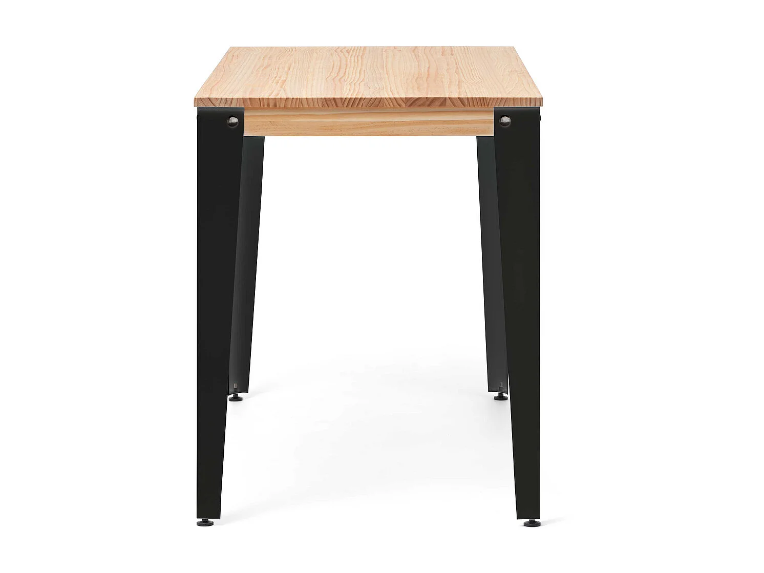 Mesa de Jantar Lunds 90x180x75cm Preto - Natural – estilo nordico