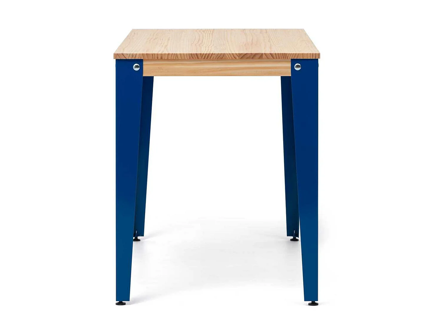 Table Salle à Manger Lunds  70x70x75cm  Bleu-Naturel. Box Furniture
