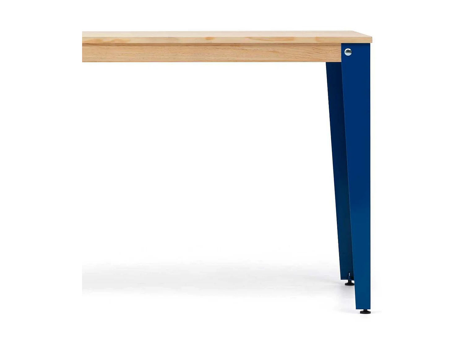 Table Salle à Manger Lunds  70x70x75cm  Bleu-Naturel. Box Furniture