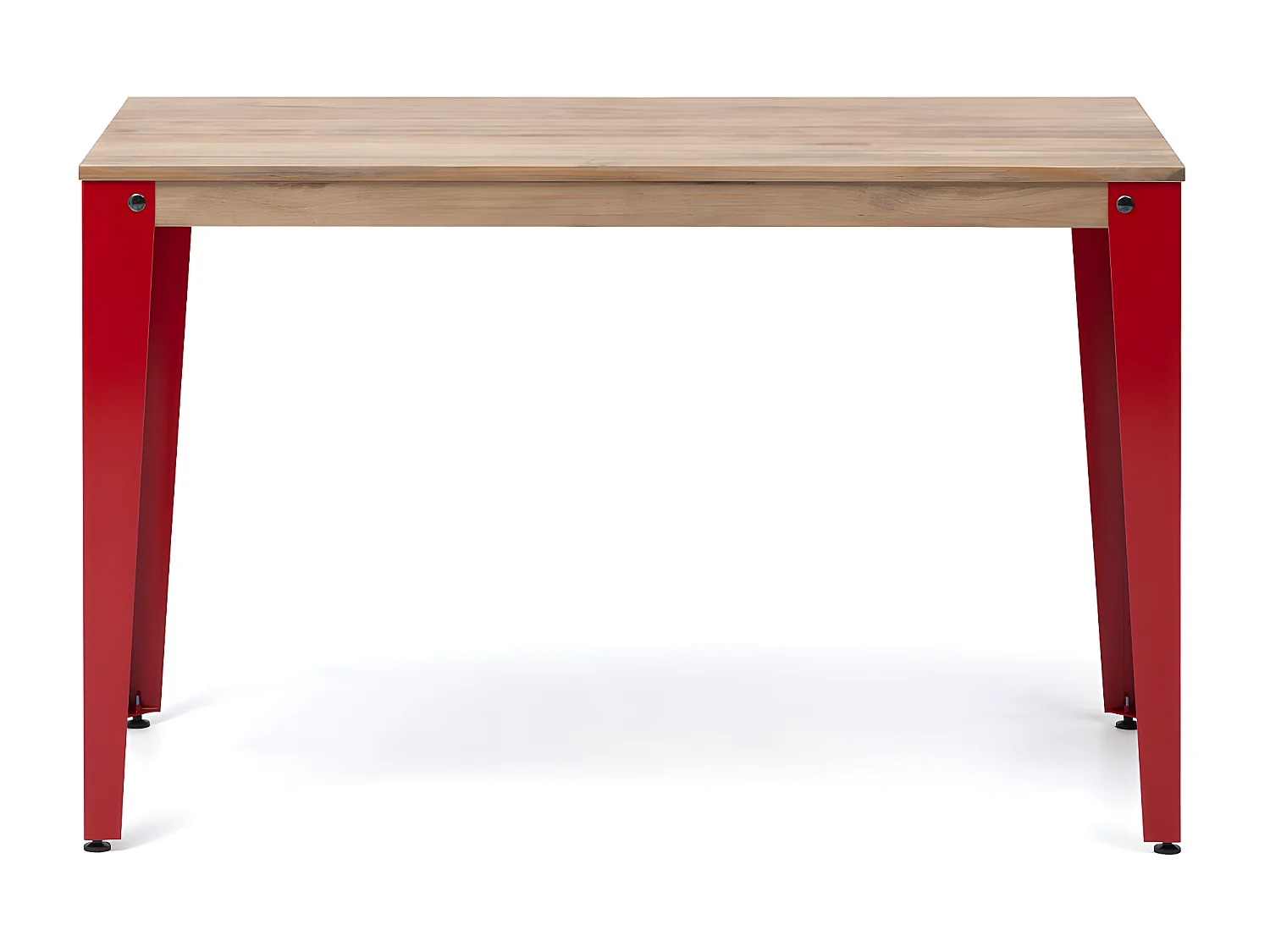 Table bureau Lunds  110x60x75cm  Rouge-Effect Vintage. Box Furniture