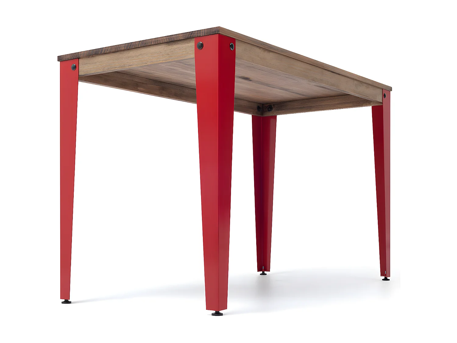 Table bureau Lunds  110x60x75cm  Rouge-Effect Vintage. Box Furniture