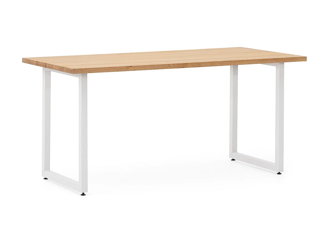 Mesa de Jantar iCub Strong ECO 80x200x75 cm Branco  - Natural
