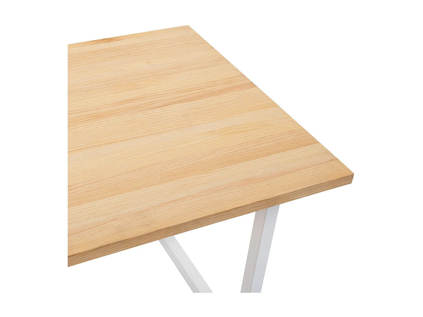 Mesa de Jantar iCub Strong ECO 80x200x75 cm Branco  - Natural