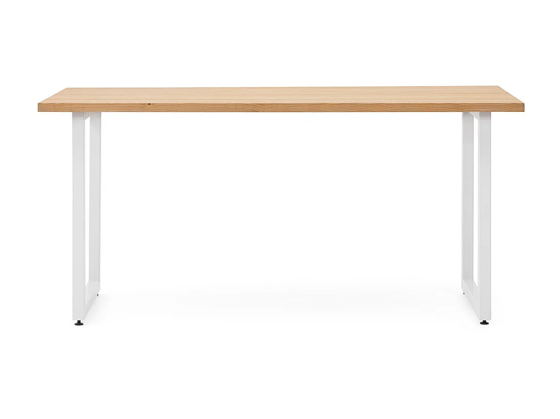 Mesa de Jantar iCub Strong ECO 80x200x75 cm Branco  - Natural