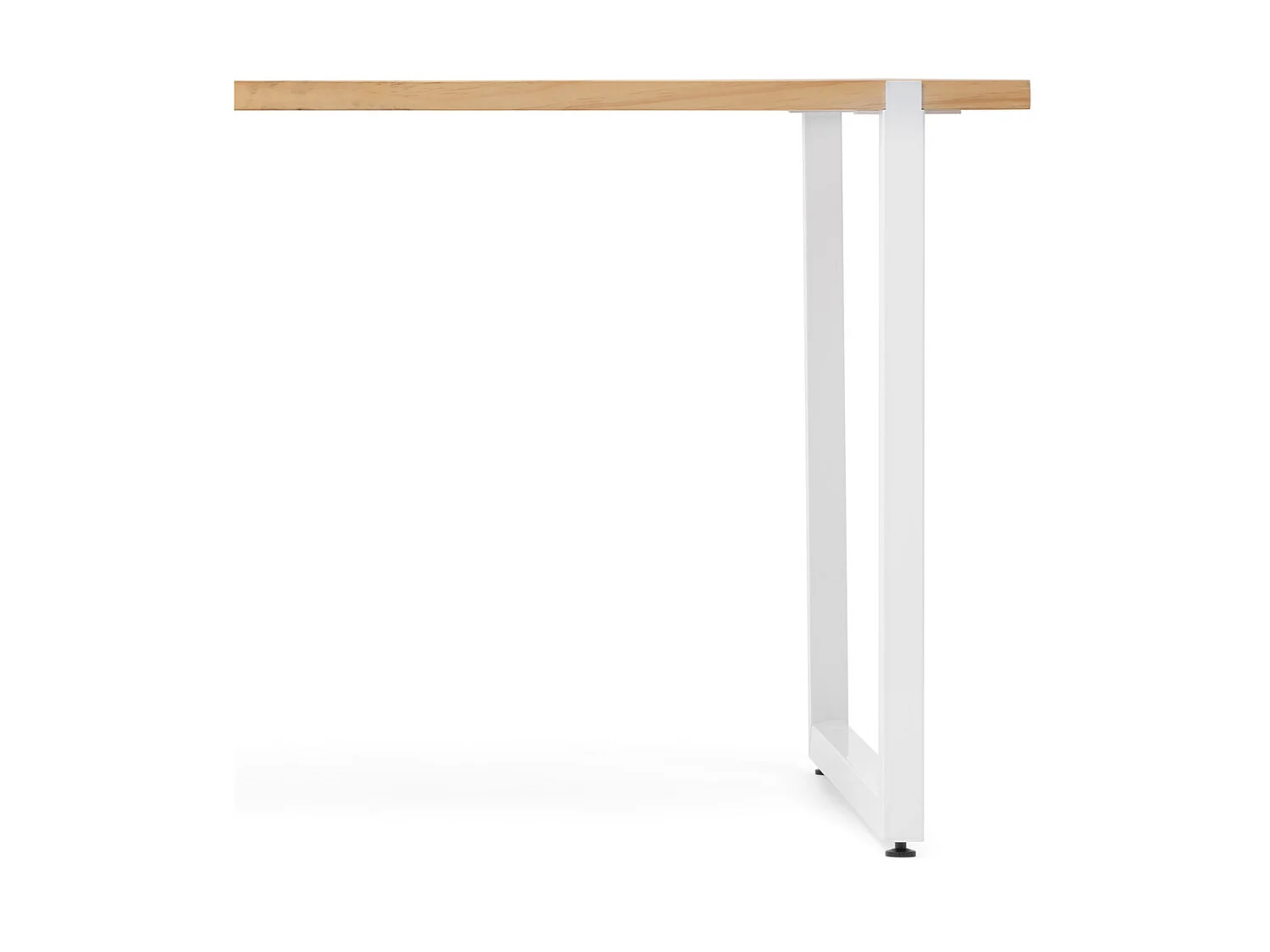 Mesa de comedor Uley 180x80x75cm Blanca en madera maciza de pino acabado natural estilo nórdico industrial Box Furniture