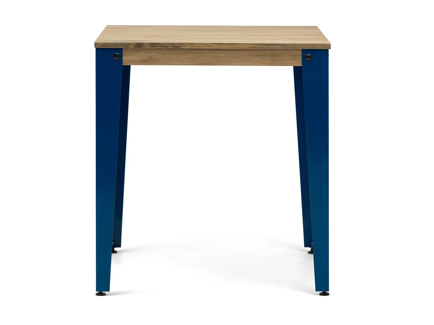 Table Salle à Manger Lunds 100x100x75 Bleu-Vieilli. Box Furniture