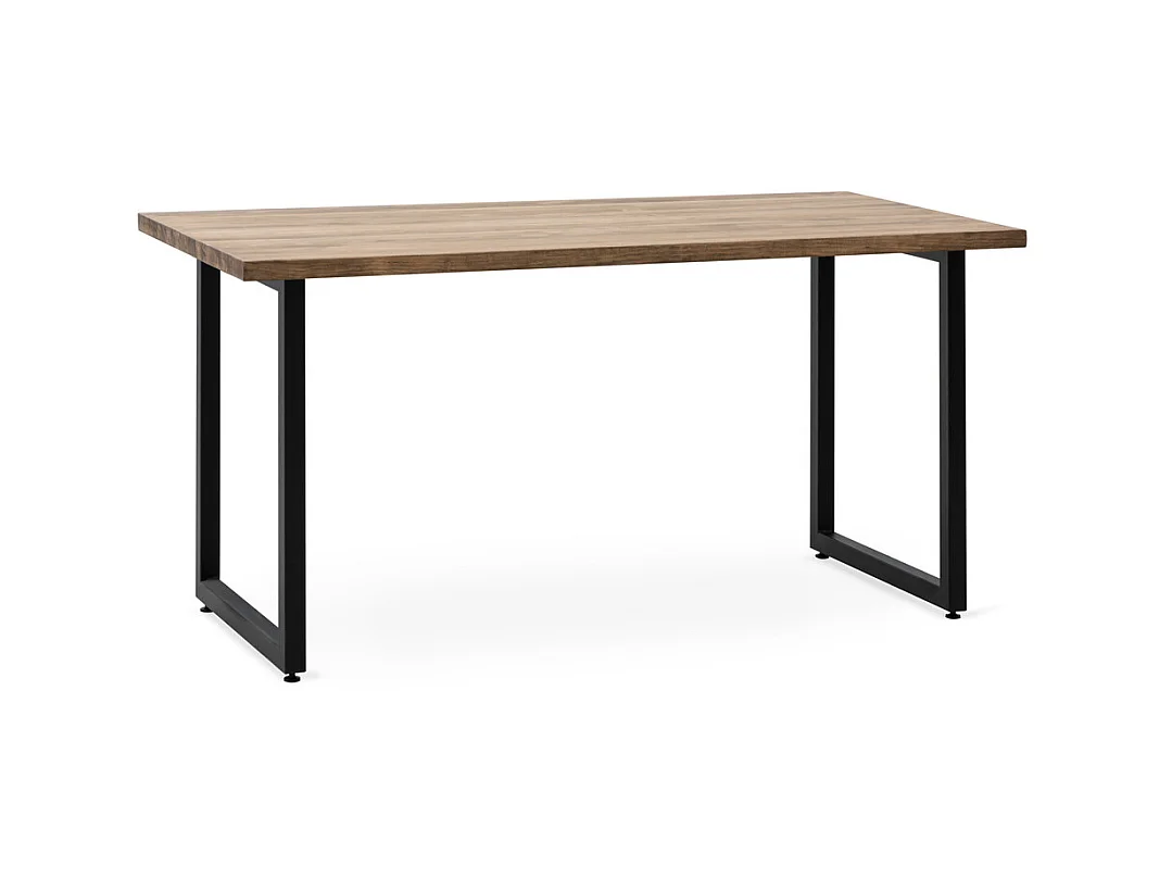 Table Salle a Manger iCub Strong ECO 80x160x75 cm Noir Effect-Vintage