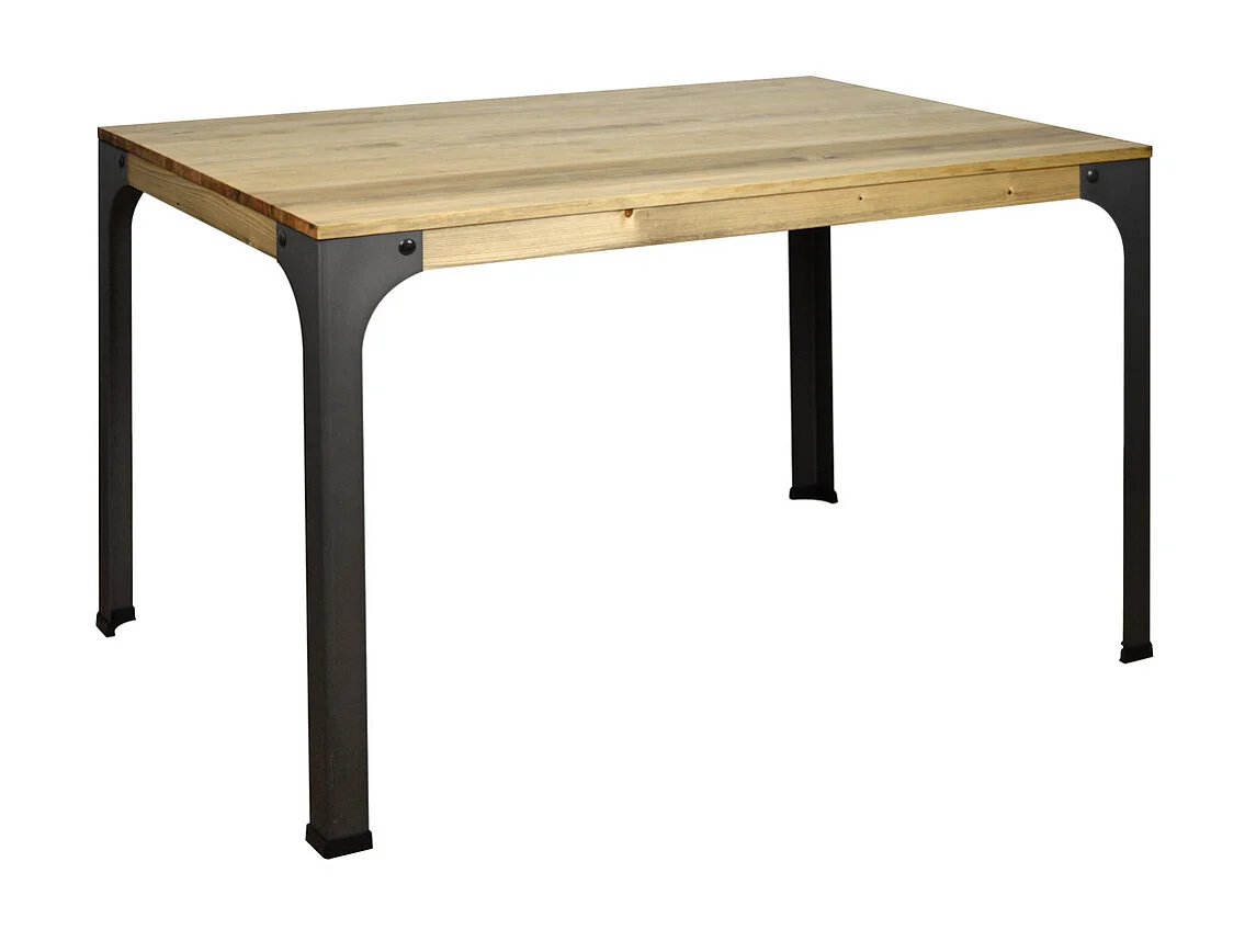 Mesa de Jantar Bristol. Estilo industrial vintage 80X140x75 cm.