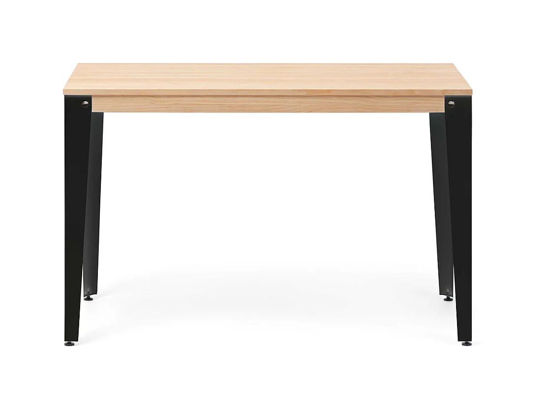 Table Salle à Manger Lunds  70x110x75cm  Noir-Naturel. Box Furniture