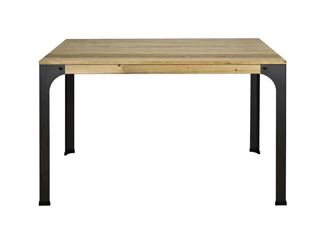 Mesa salon comedor 168x88x75cm en madera maciza de pino acabado vintage estilo industrial