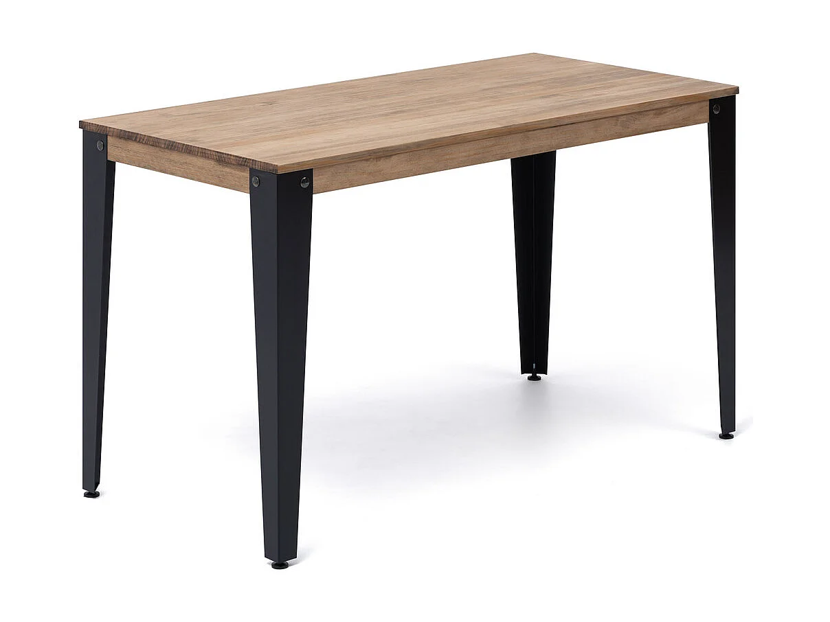 Mesa de Jantar Lunds 80x120x75cm Preta - Vintage Industrial