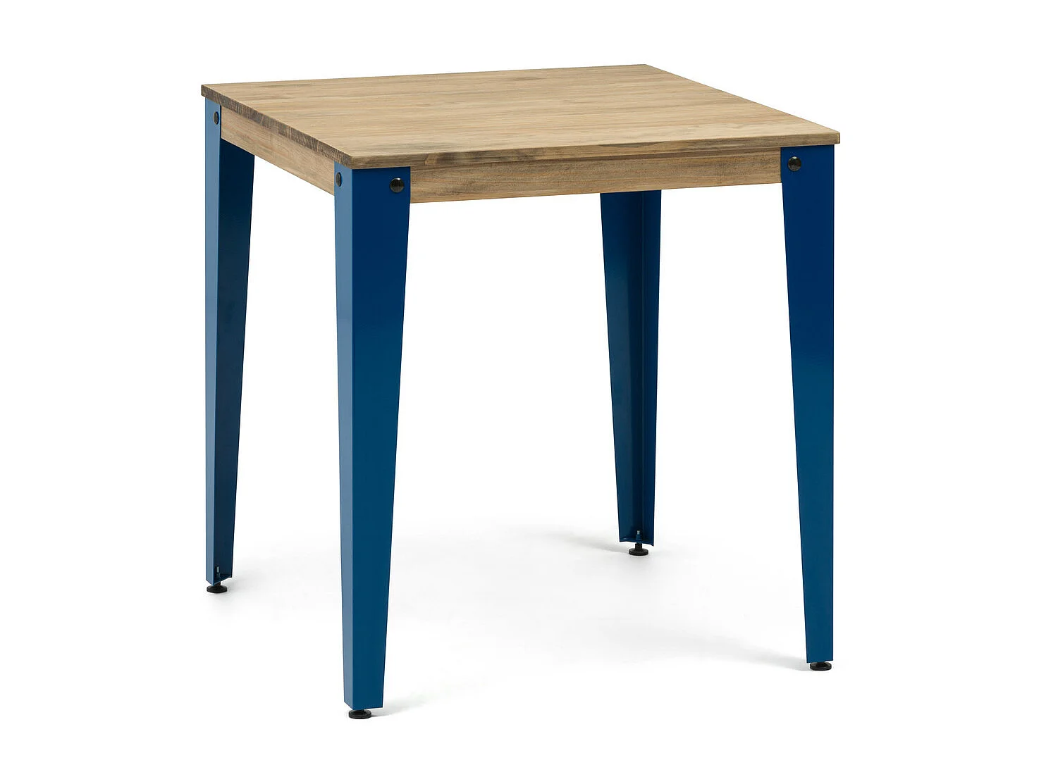 Mesa de Jantar Lunds 80x80x75cm Azul - Vintage Industrial