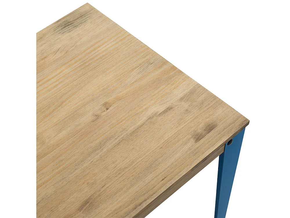 Mesa de Jantar Lunds 80x80x75cm Azul - Vintage Industrial