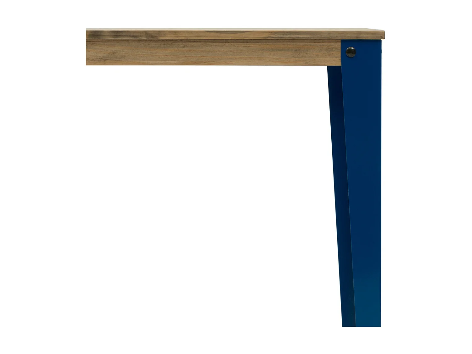 Mesa de Jantar Lunds 80x80x75cm Azul - Vintage Industrial