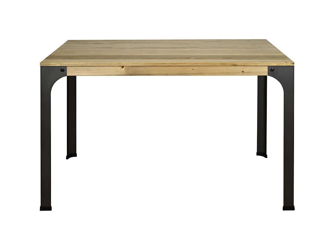 Mesa de comedor Bristol 115x59x75cm en madera maciza de pino acabado vintage estilo industrial