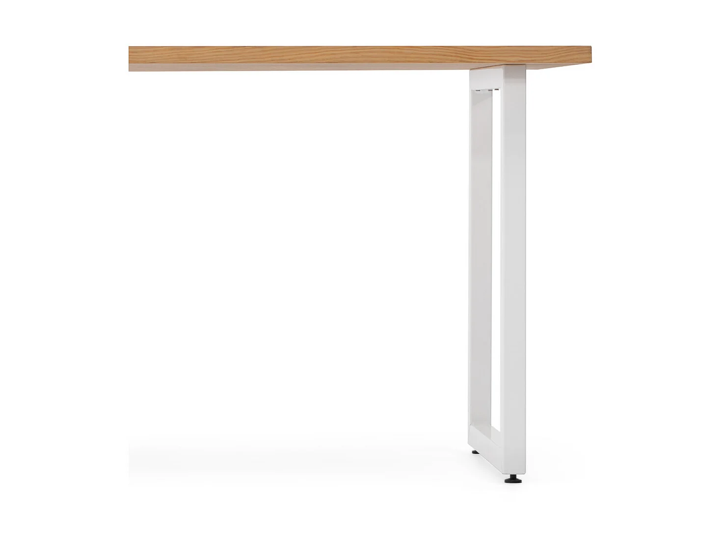 Table Salle a Manger iCub Strong ECO 80x160x75 cm Blanc – Naturel