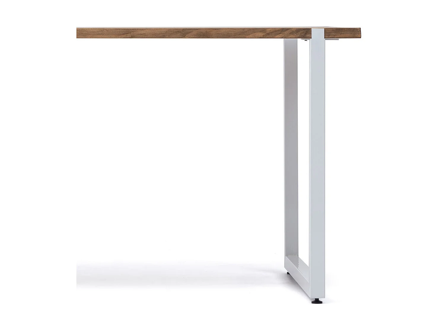 Table salle à manger  Uley Vintage Industriel Pied Blanc. 80X160x76cm