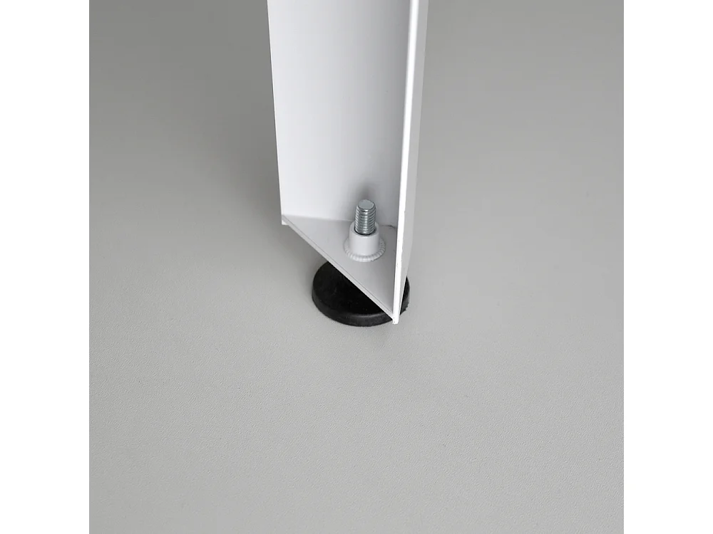 Table Salle à Manger  Lunds  110x70x75cm  Blanc-Vieilli  Box Furniture