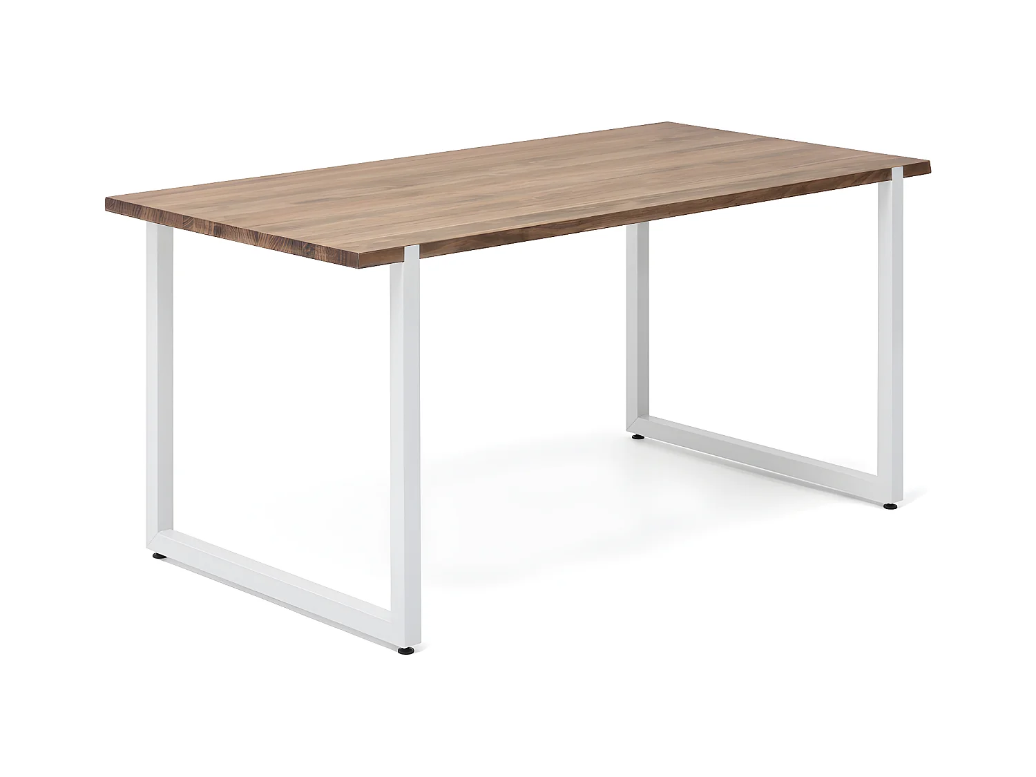 Table salle à manger  Uley Vintage Industriel Pied Blanc. 80X140x76cm