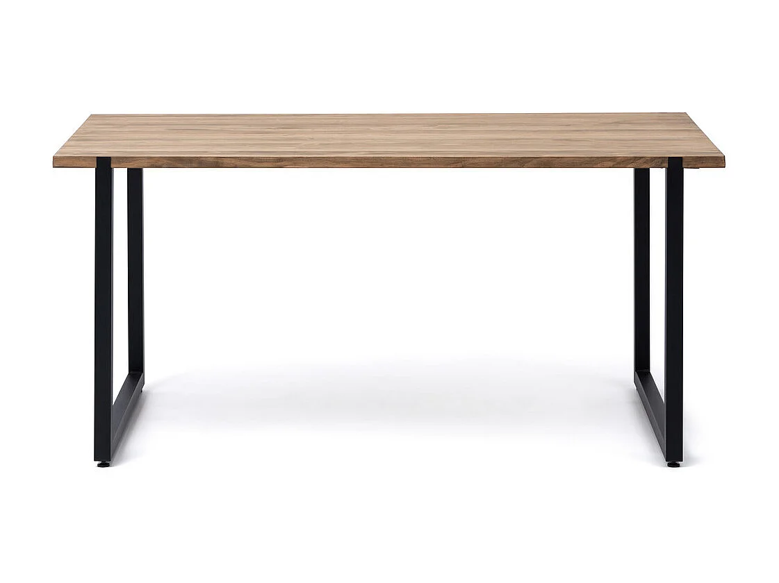 Table salle à manger  Uley Vintage Industriel Pied noir. 80X160x76cm