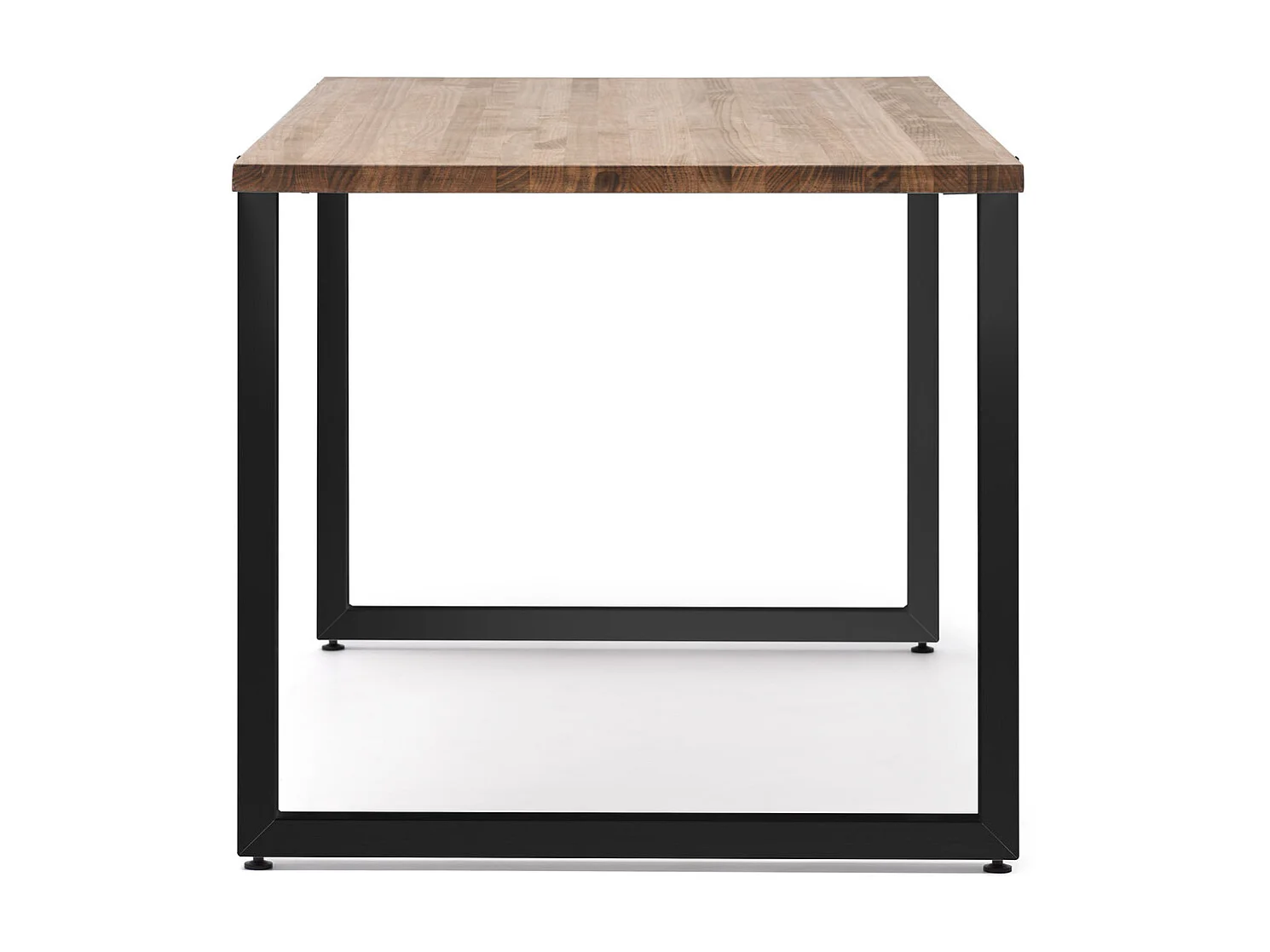 Table salle à manger  Uley Vintage Industriel Pied noir. 80X160x76cm