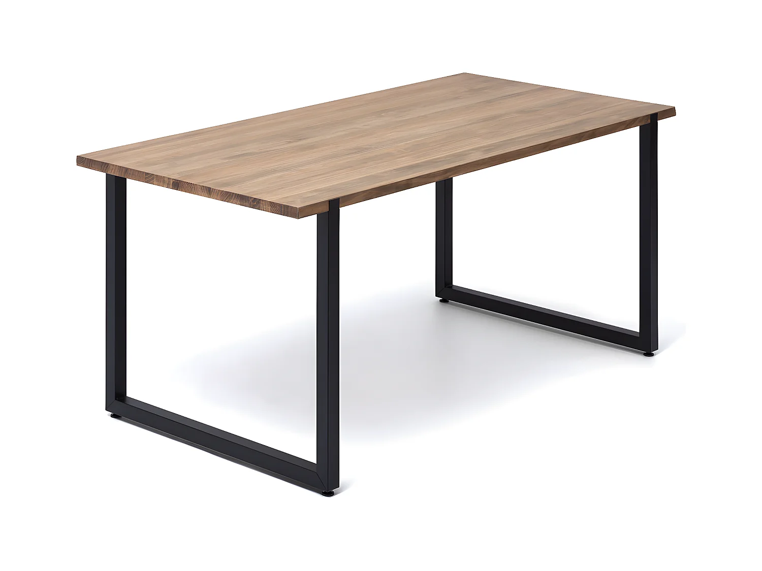 Tavolo da pranzo Uley industriale vintage Gambe Nere 80x140x76h
