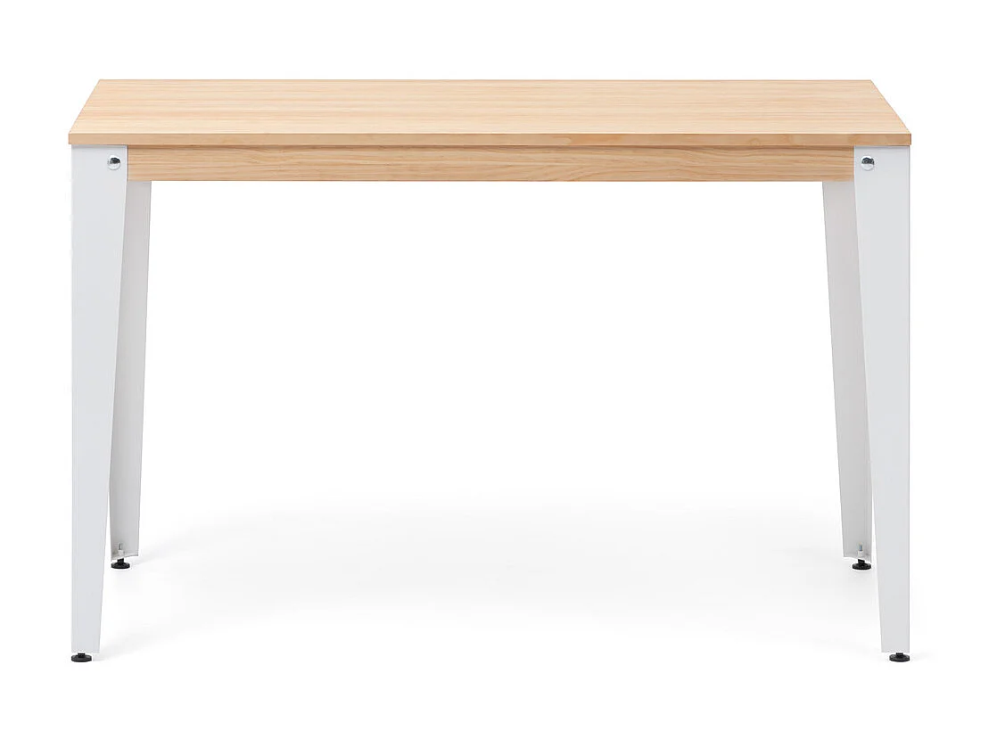Mesa de Jantar Lunds 60x140x75cm Branco – Natural – Estilo Nórdico.